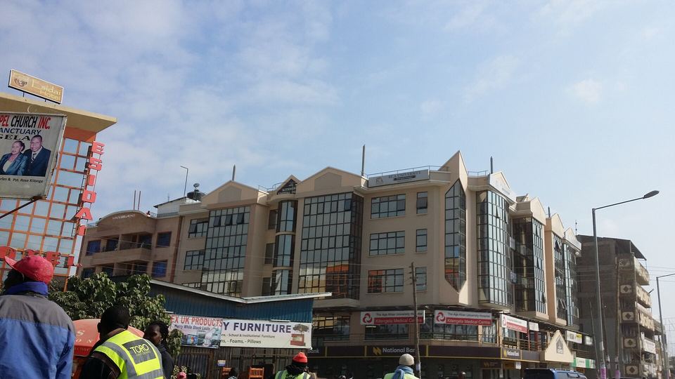 Commercial buildings in Kitengela town